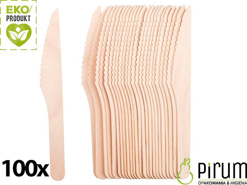 Nóż 16cm DREWNO 88518 Love Nature 100szt