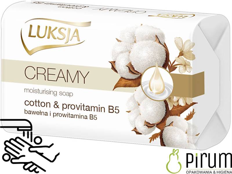 Luksja 100g Mydło w kostce Creamy Bawełna