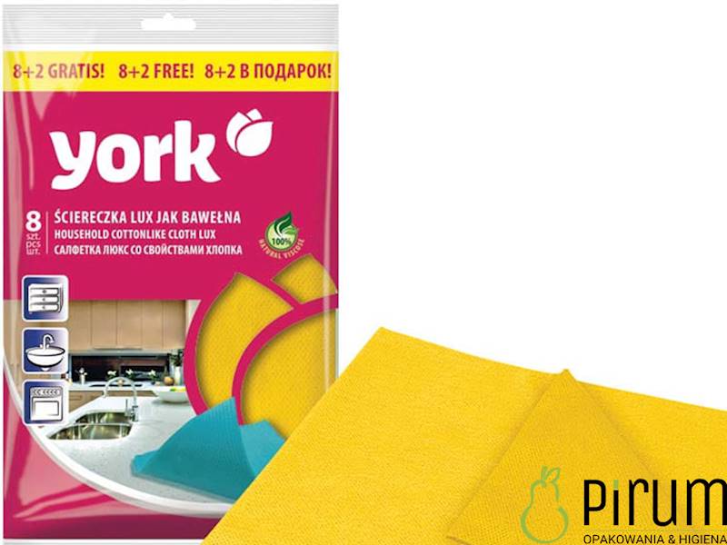 York Ściereczka LUX jak BAWEŁNA 8+2 GRATIS