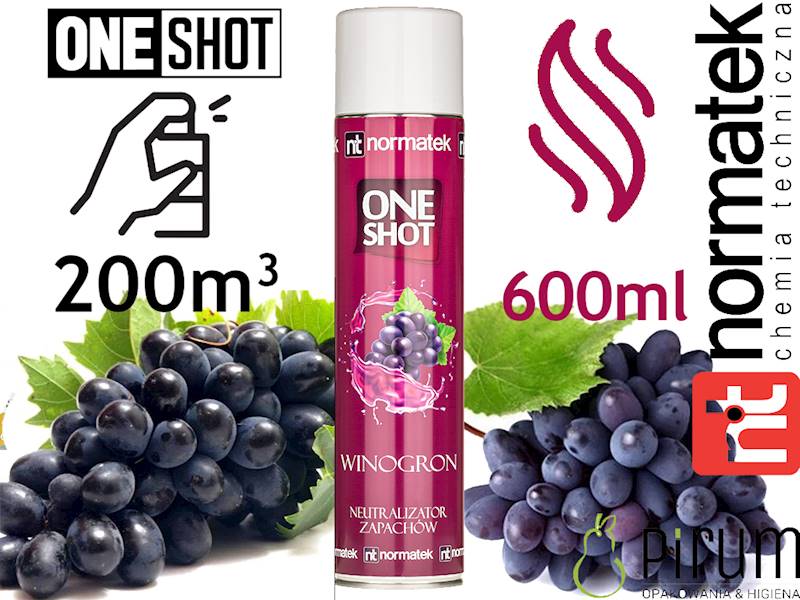 ONE SHOT 600ml BLACK GRAPE Neutralizator Zapachów
