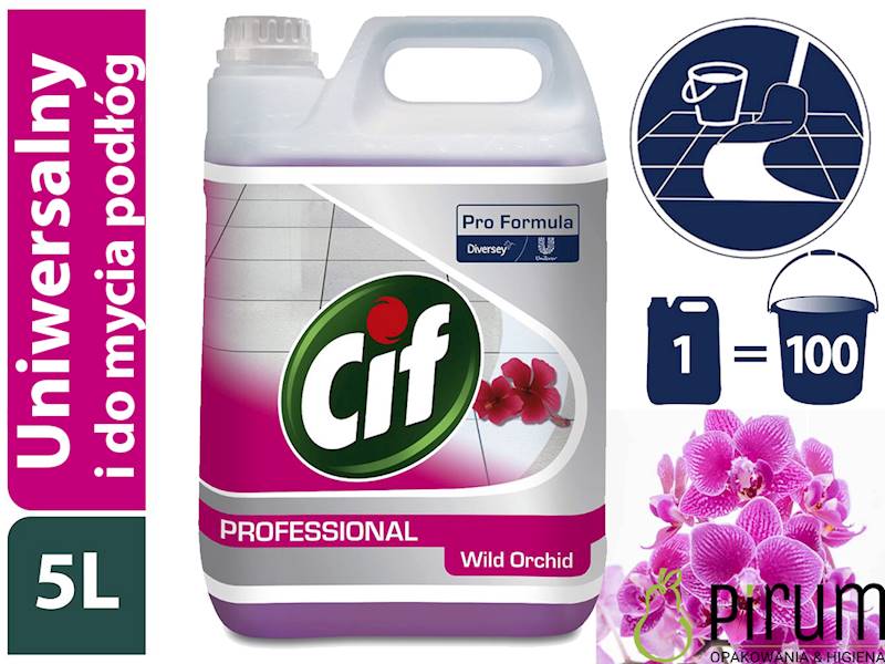 Cif Pro 5L Oxy-Gel ORCHID Płyn Myjący Uniwersalny