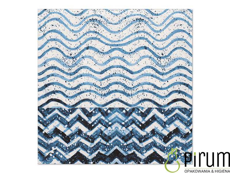 Papstar 89042 Serwetki 33cm 3w1/4 Crazy Wave 20szt