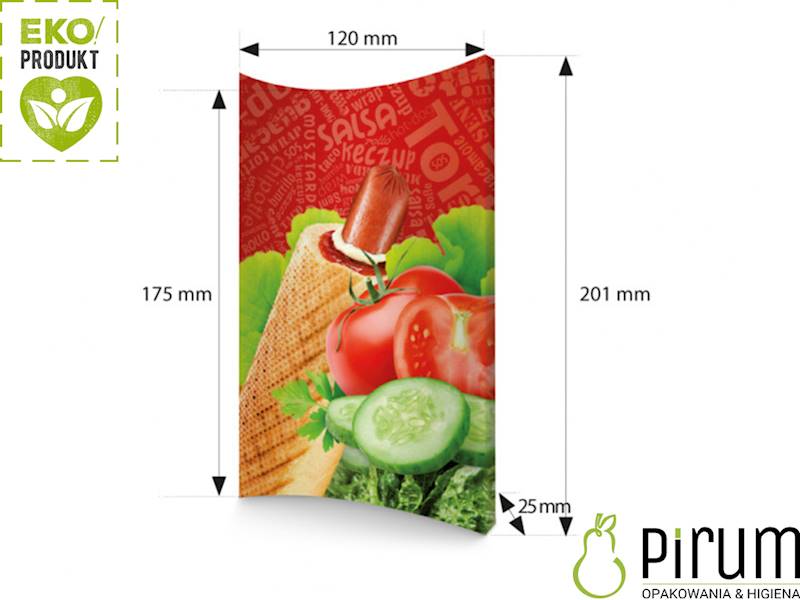TORTILLA PAP XL Take Away 120x201mm R-103 50szt 