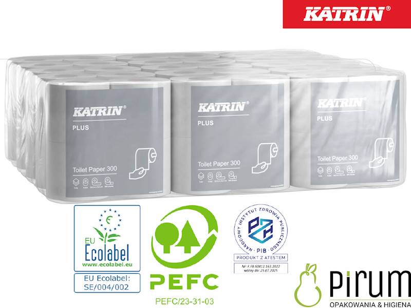 Katrin 93939 Plus Toilet Paper 300 3w 34,5m 4szt