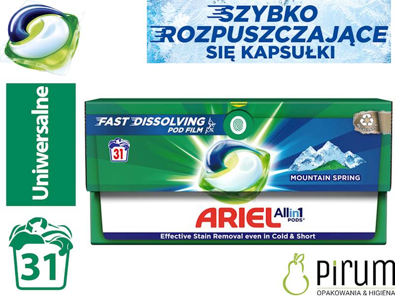 Ariel 31szt Kapsułki Mountain Spring Uniwersalne