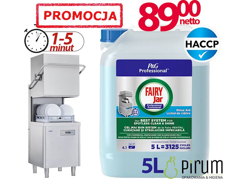 Fairy 5L RINSE AID Nabłyszczacz do zmywarek