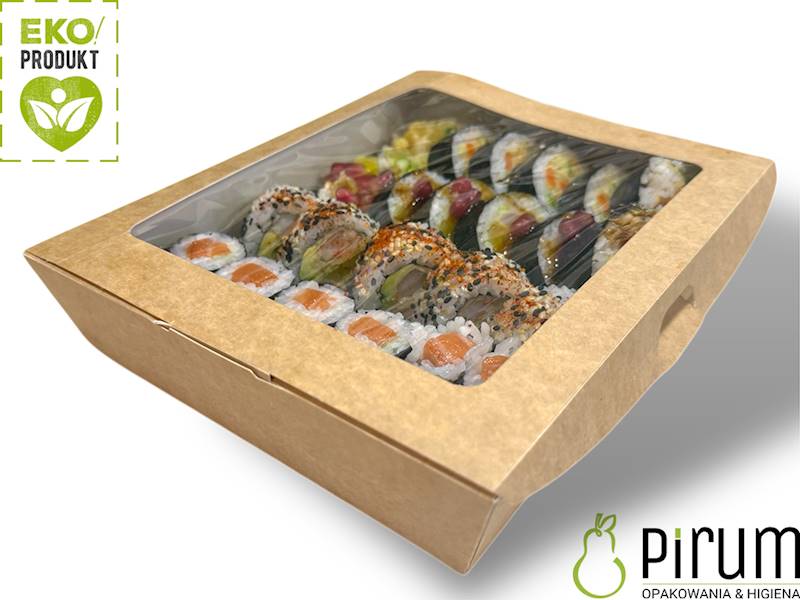 Abc SUSHI BOX 21x16x4,5cm PAP EKO Okienko 40szt