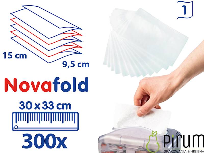Serwetka NovaFold 33x30 1w Wimex 70300 300szt