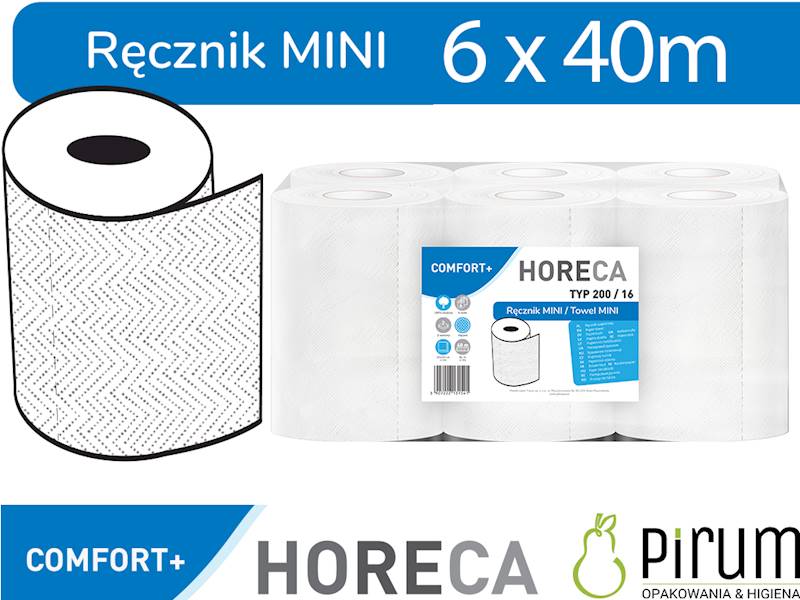 HORECA Comfort+ Ręcznik MINI 200 2w 40m 6szt 