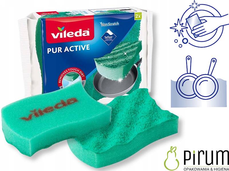 Vileda Zmywak Pur Active delikatne powierzch. 2szt