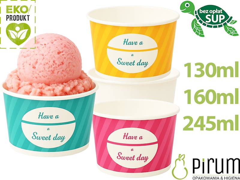 EKO Miseczka 245ml PAP Sweet Day Love Nature 50szt