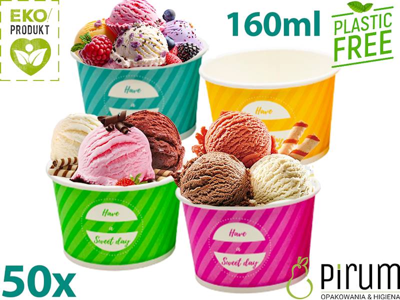 EKO Miseczka 160ml PAP Sweet Day Love Nature 50szt