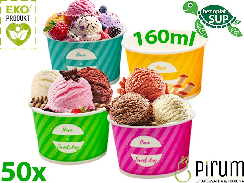 EKO Miseczka 160ml PAP Sweet Day Love Nature 50szt