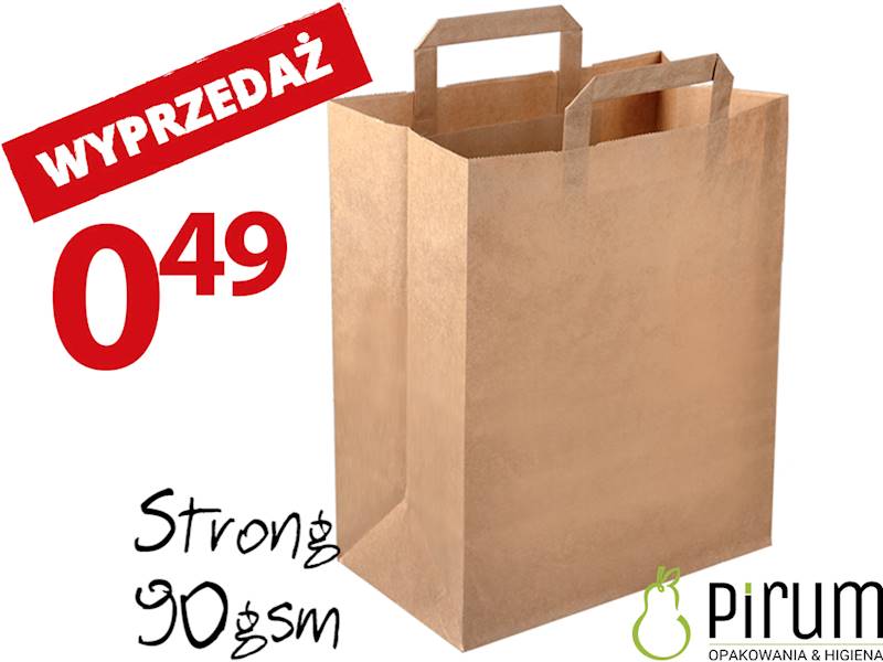 Torba Ucho P^ 320x160x420 90g Brąz 200szt