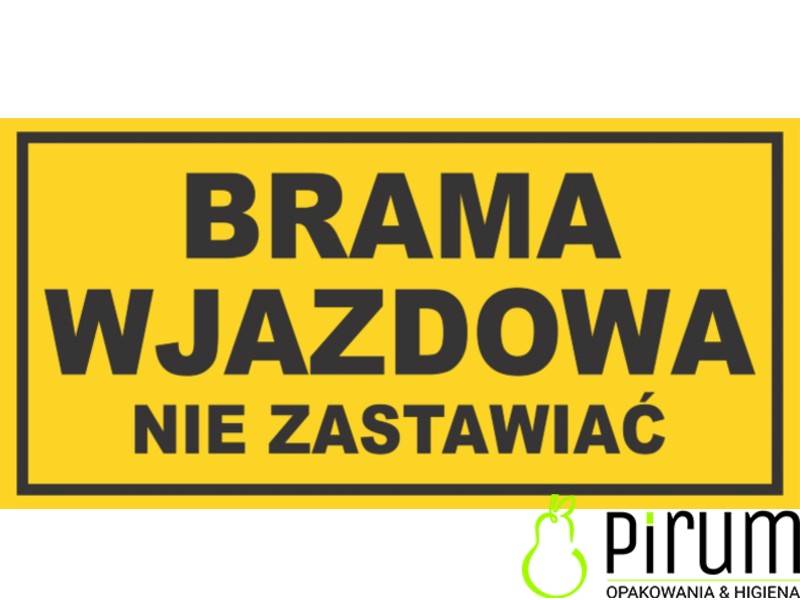 Tabliczka Brama Wjazdowa 400x195