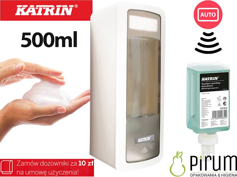 Katrin 44672 Dozownik Mydło PIANA AUTO Biały 500ml