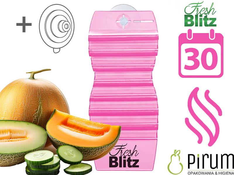 Fresh Blitz Hang Tag Zawieszka MELON Z OGÓRKIEM