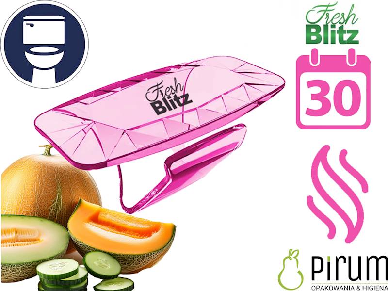 Fresh Blitz Toilet Clip Zawieszka MELON Z OGÓRKIEM