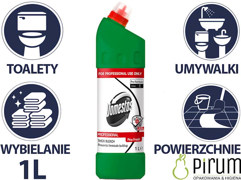 Domestos 1L PRO Formula Dezynfekujący Wybielacz