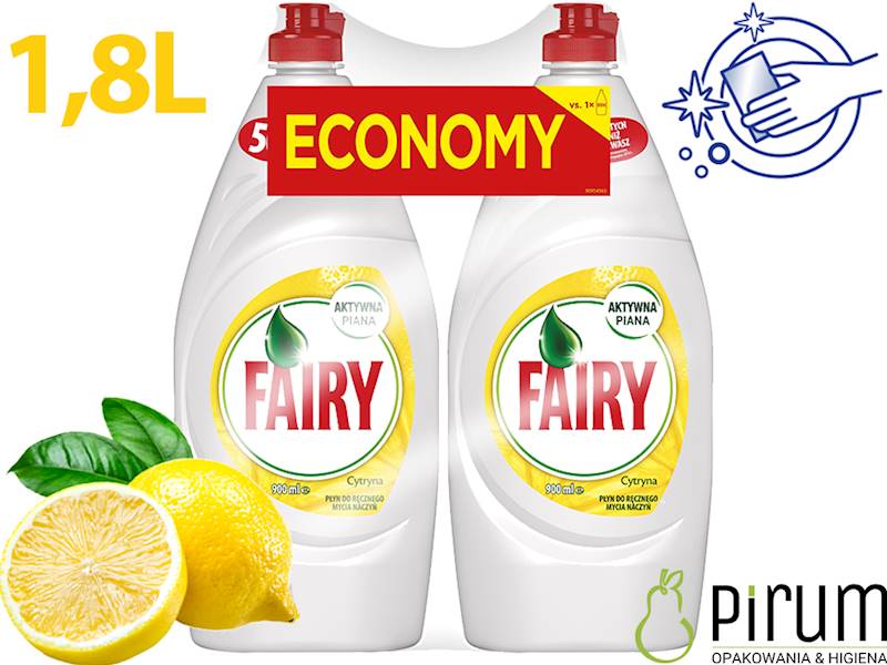Fairy 2x900ml Cytryna Lemon Płyn do Naczyń