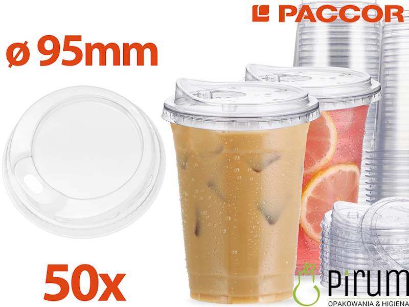 Wieczko 95mm rPET SIP-THROUGH E400888 Paccor 50szt
