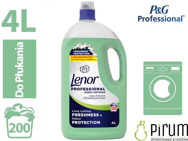 Lenor 4L PROTECTION do Płukania 200 prań ZIELONY