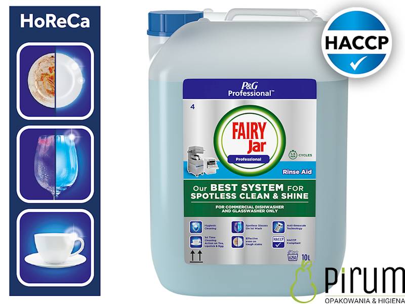 Fairy 10L RINSE AID Nabłyszczacz do zmywarek