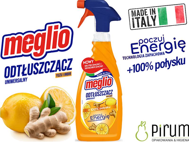 Meglio 650ml YUZU i IMBIR Odtłuszczacz 100% Połysk