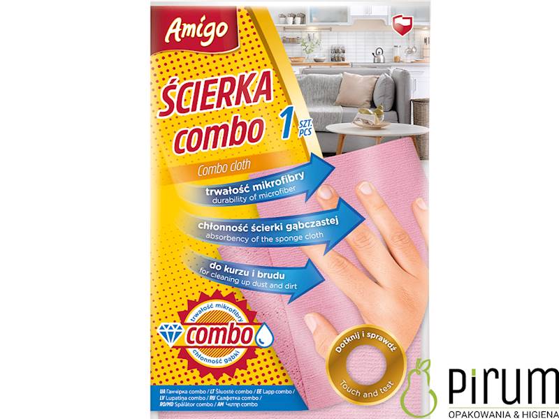 Amigo Ścierka Mikrofibra COMBO powlekana PU