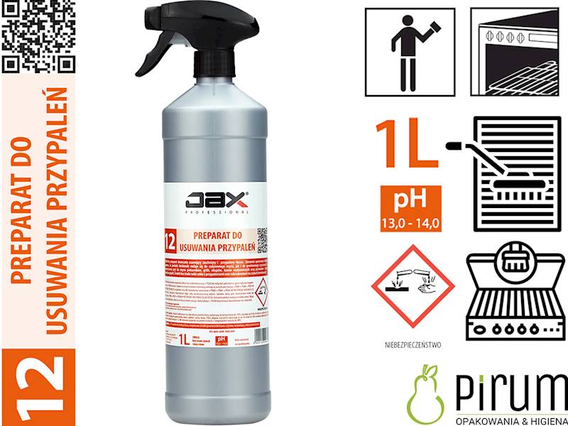 JAX 12" 1L Preparat do Usuwania PRZYPALEŃ
