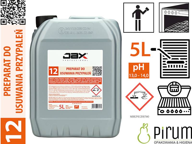JAX 12" 5L Preparat do Usuwania PRZYPALEŃ