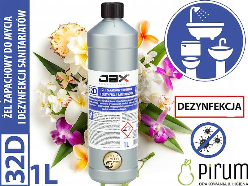 JAX 32D" 1L SANITARIATY Zapachowa Dezynfekcja  