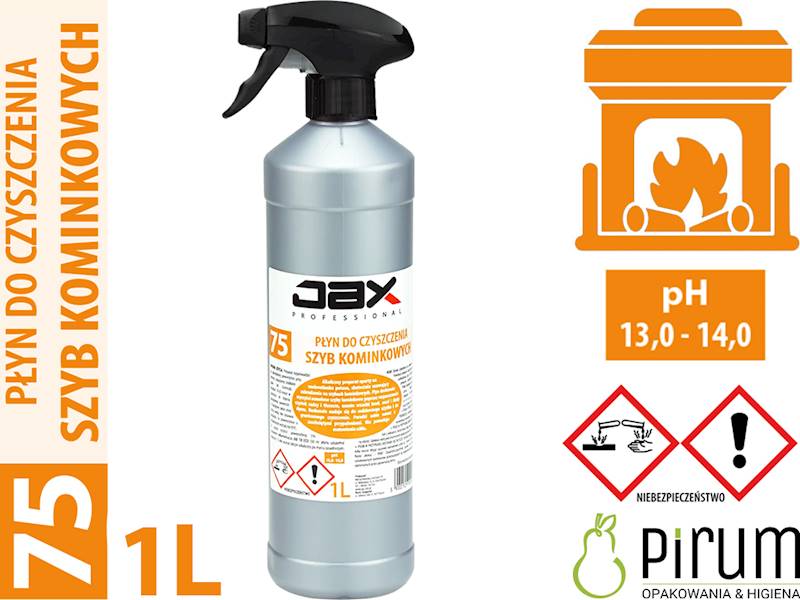 JAX 75" 1L Płyn Do Czyszczenia SZYB KOMINKOWYCH