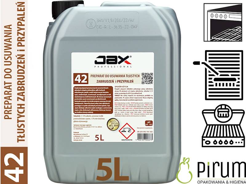 JAX 42" 5L TŁUSTE ZABRUDZENIA PRZYPALENIA