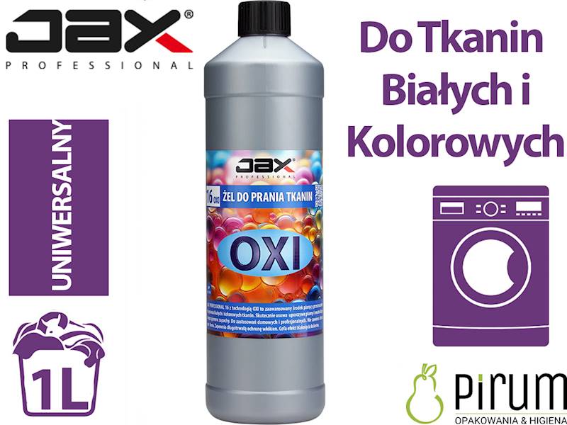 JAX 16" 1L OXI Żel Do Prania Uniwersalny