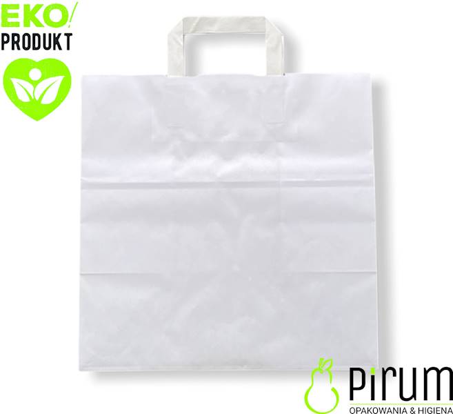 Torba 320x200x320 Ucho P^ Biała Catering 100szt