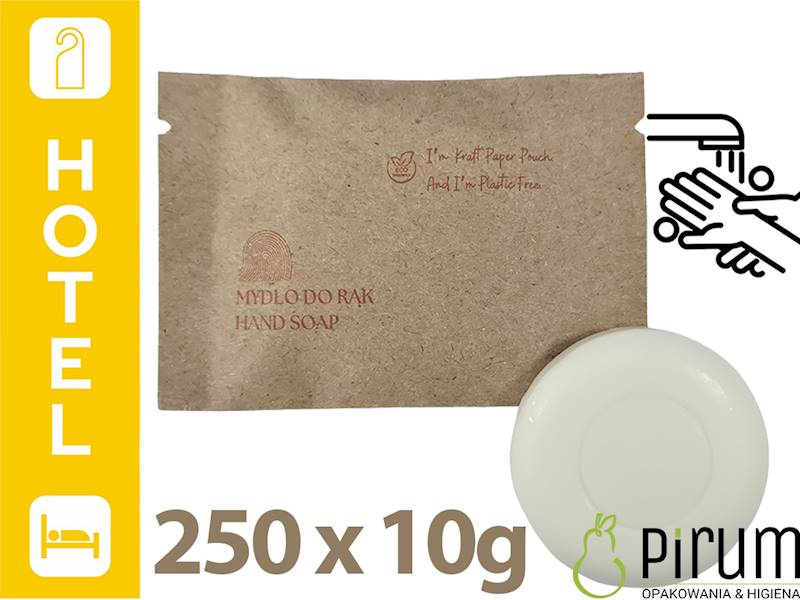 Mydełko 10g Okrągłe KRAFT Line EKO Papier 250szt