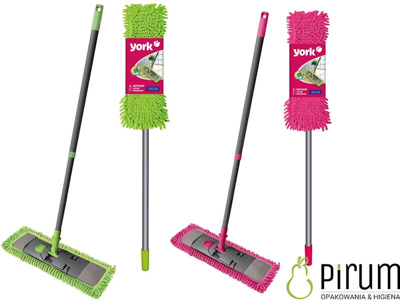 York MOP SALSA z Mikrofibry Płaski z Kijem ZESTAW