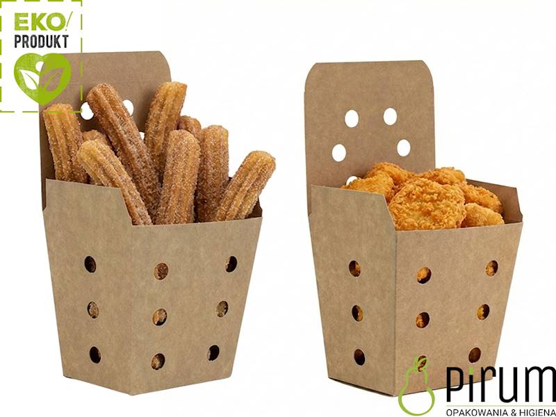 Pojemnik 80x57x100 PAP Kraft Perforacja 66319 25x