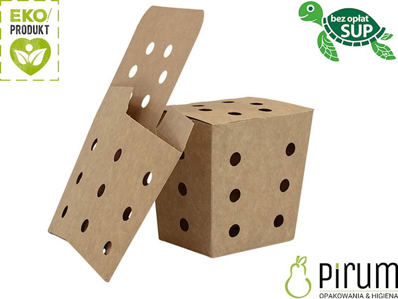 Pojemnik 80x57x100 PAP Kraft Perforacja 66319 25x