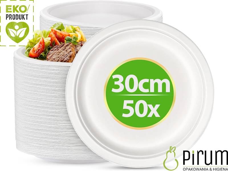 Talerz 30,5cm Trzcina 12" 30070 Love Nature 50szt