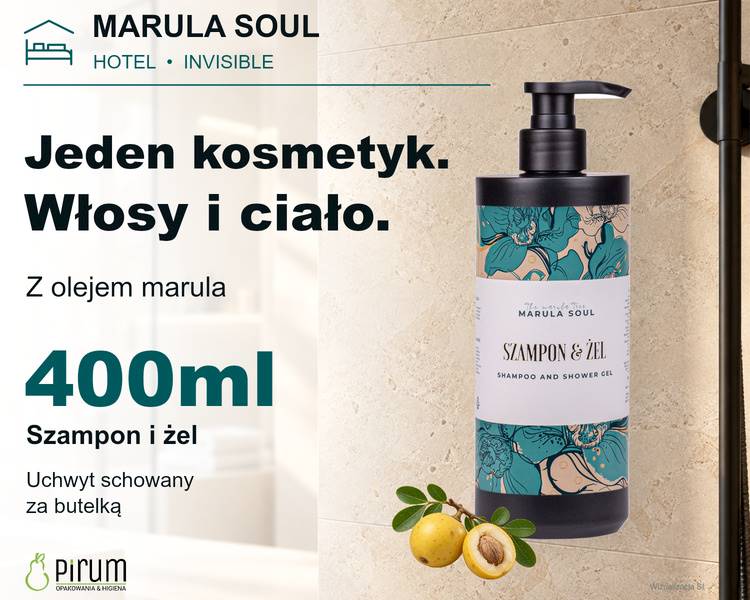 Marula Line 400ml INVISIBLE Szampon Żel Czarny