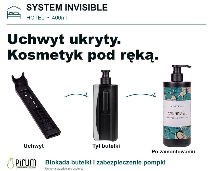 Marula Line 400ml INVISIBLE Szampon Żel Czarny