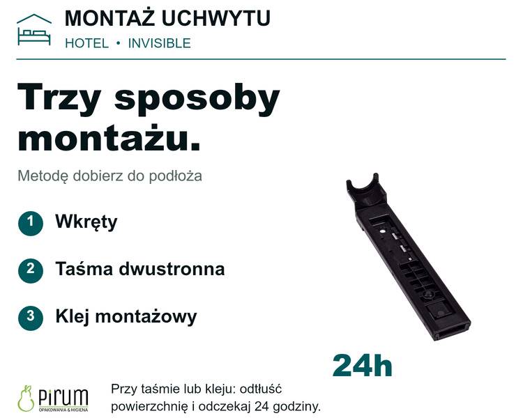 Uchwyt Hotelowy INVISIBLE do butelek 400ml