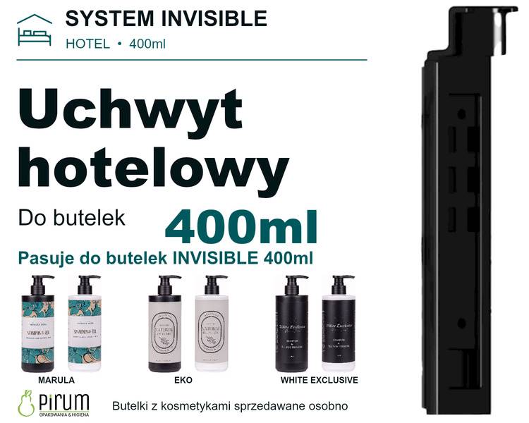 Uchwyt Hotelowy INVISIBLE do butelek 400ml