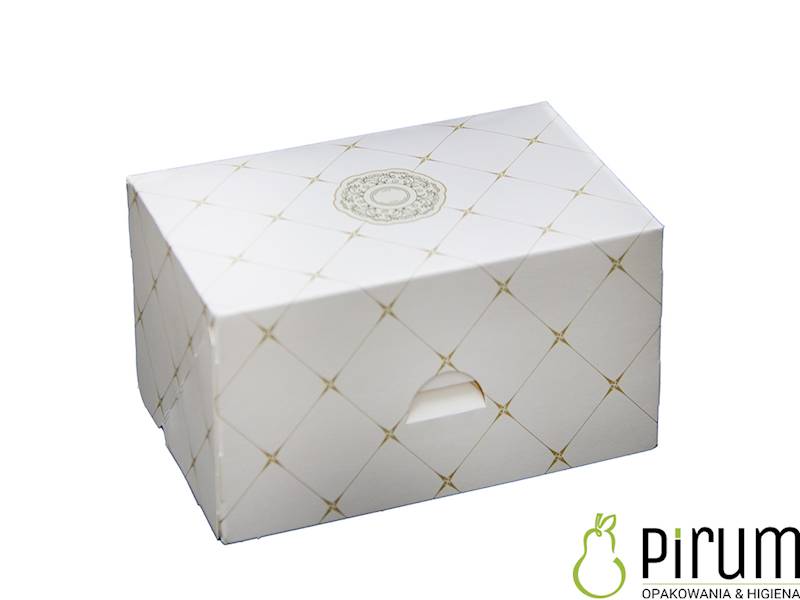 Pudełko PAP 165x110x80 ROZETA 15szt Ciasto 58912