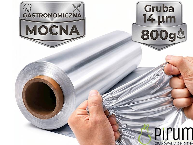 Folia Alu 29cm 0,8kg GRUBA 14my PIRUM