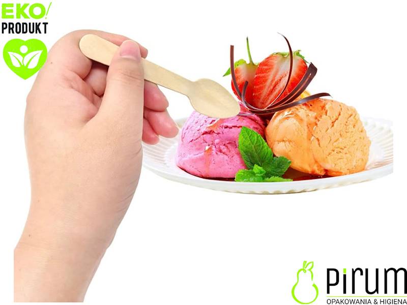 Łyżeczka 110mm DREWNO Love Nature 100szt 77672