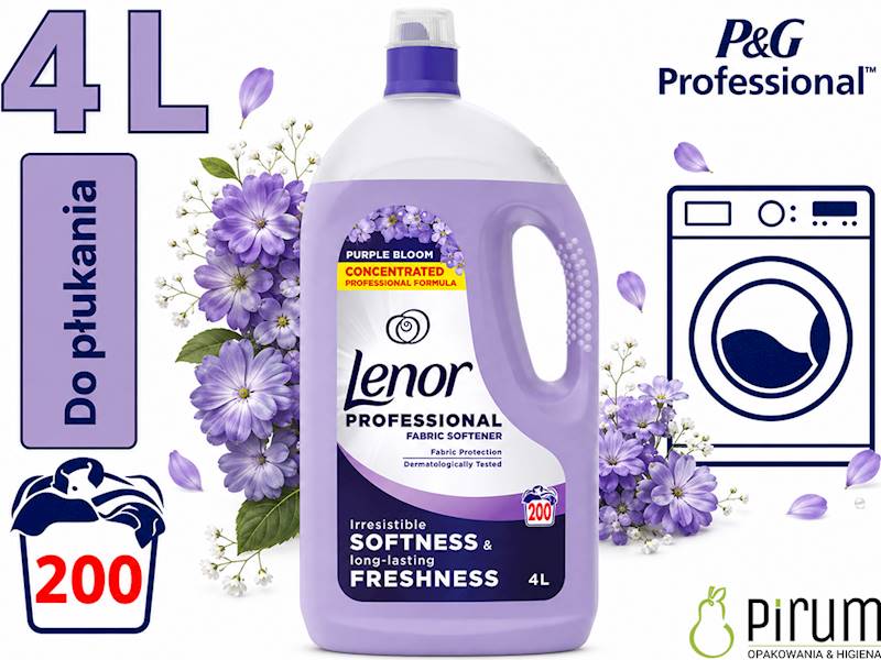Lenor 4L Płyn do Płukania Purple Bloom FIOLETOWY