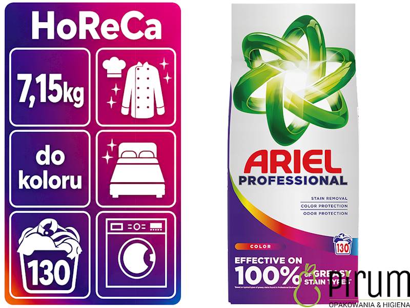 Ariel 7,15kg Proszek KOLOR 130 prań Professional